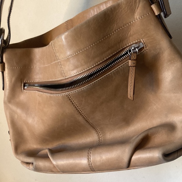 Vintage RARE Coach COWHIDE Elegant Tan Leather Shoulder Bag - Picture 6 of 7